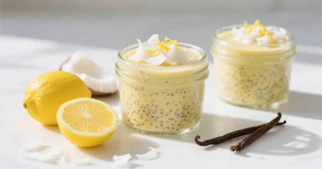 Lemon chia pudding recipe – a healthy and refreshing dessert or breakfast made with chia seeds, lemon, and plant-based milk