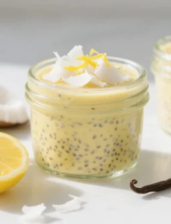 Lemon chia pudding recipe – a healthy and refreshing dessert or breakfast made with chia seeds, lemon, and plant-based milk