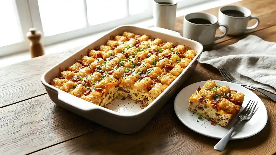 Ultimate Tater Tot and Bacon Breakfast Casserole Recipe