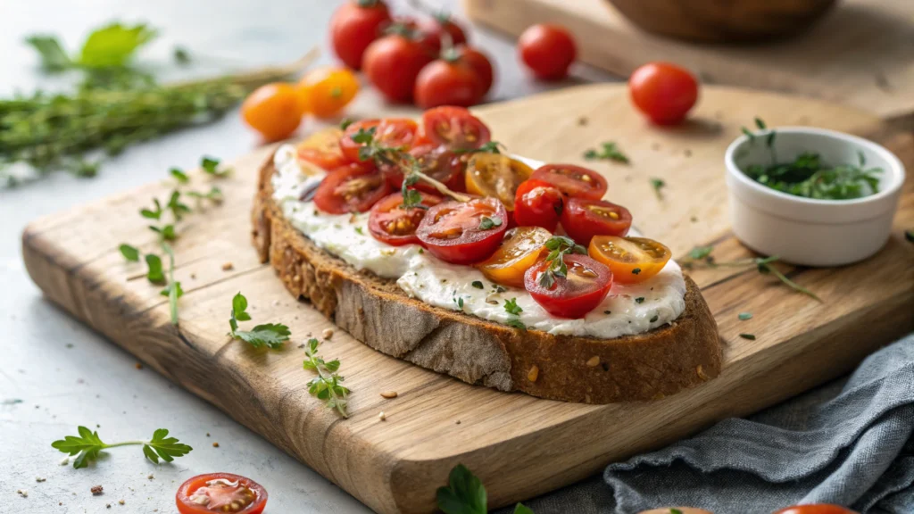Sourdough Cherry Tomato Toast: A Delicious Vegan Brunch Recipe