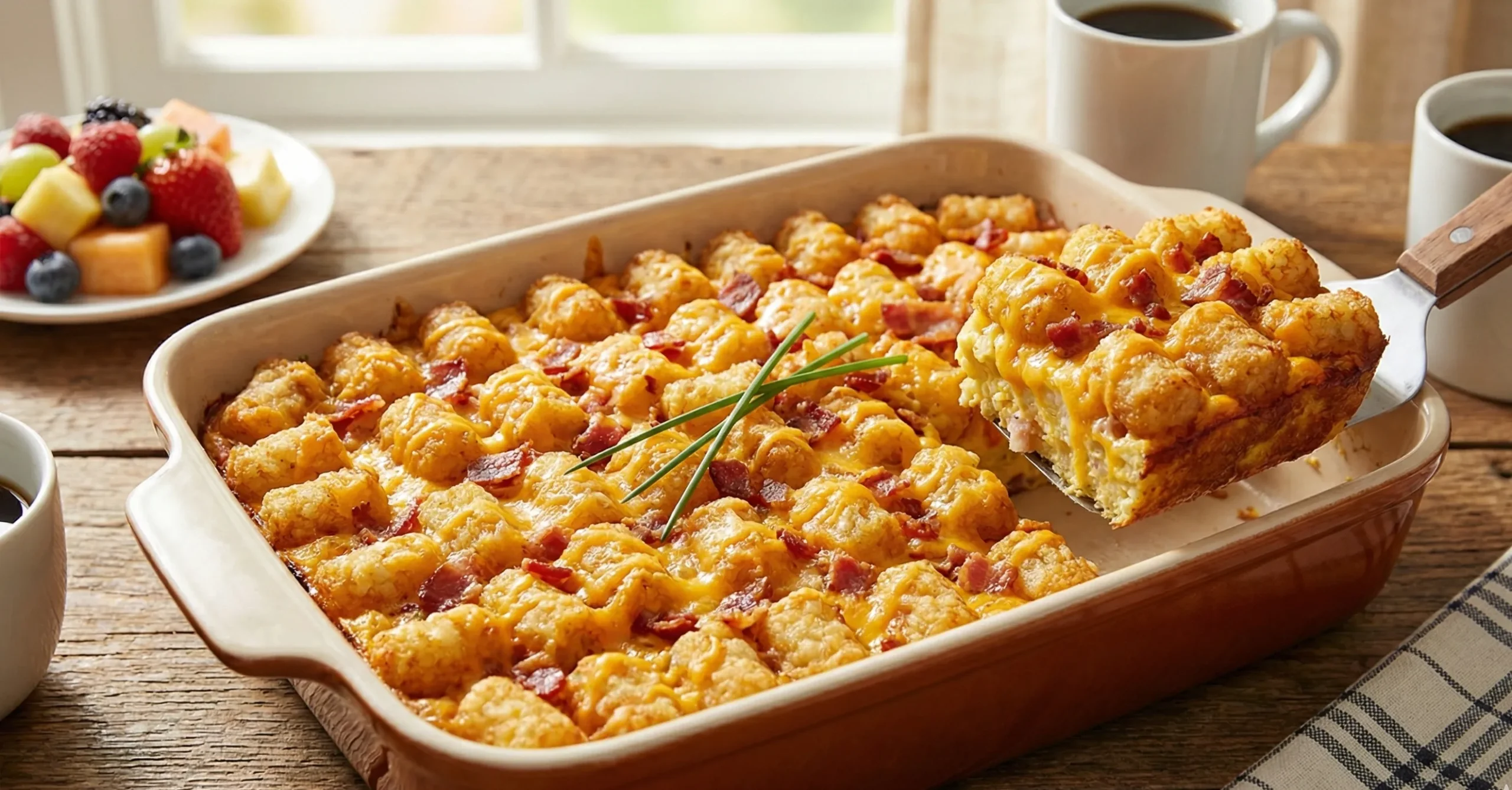 Ultimate Tater Tot and Bacon Breakfast Casserole Recipe