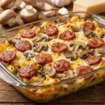 Ultimate Oven-Baked Sausage and Mushroom Pasta Gratin Recipe
