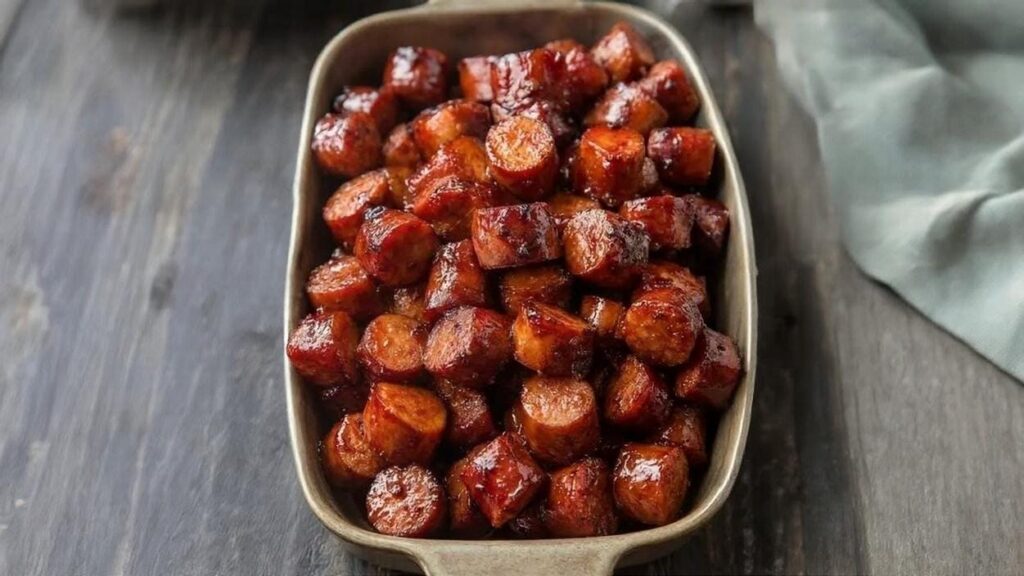 Sweet and Sticky Candied Kielbasa Bites: The Ultimate Appetizer