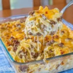 Easy 3-Ingredient Sausage Cream Cheese Casserole: A Flaky Delight