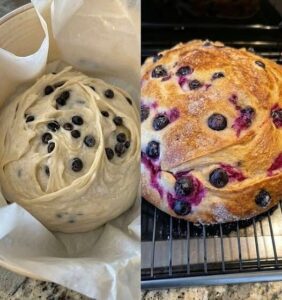 Indulge in a Delicious Blueberry Swirl Cream Cheese Loaf