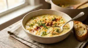 The Ultimate Cheesy Broccoli Cauliflower Soup Recipe