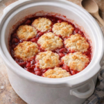 Slow Cooker Strawberry Cobbler: The 4-Ingredient Vintage Secret