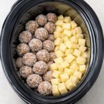 5-Ingredient Slow Cooker Meatball & Potato Stew Recipe