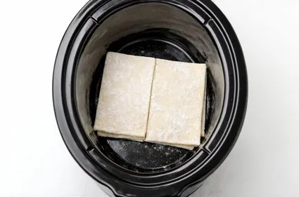 Slow Cooker Lemon Puff Pastry Custard Dream