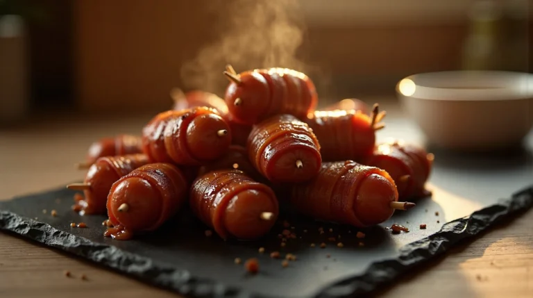 Bacon Wrapped Smokies with Brown Sugar