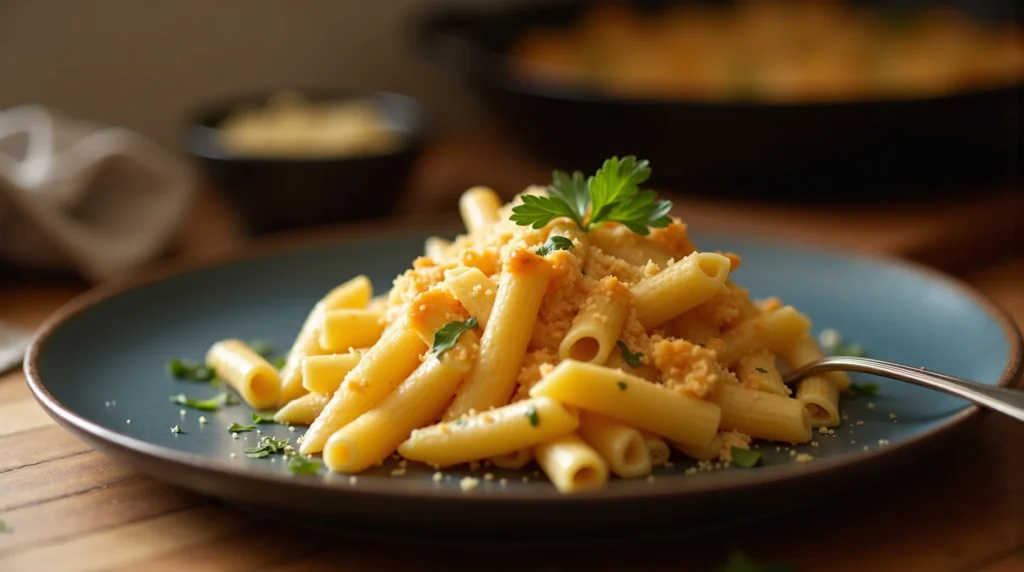 Creamy Garlic Parmesan Pasta Casserole