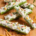 Savory Cream Cheese Stuffed Celery Sticks