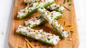 Savory Cream Cheese Stuffed Celery Sticks