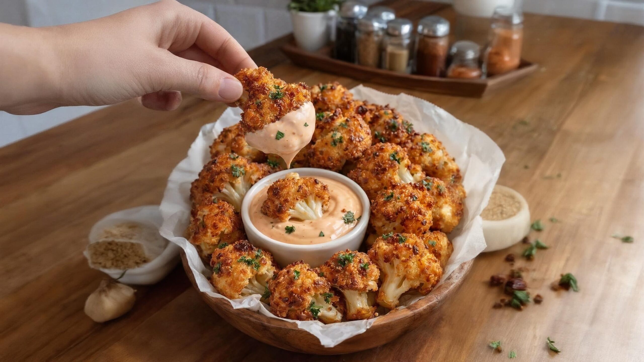 Air-Fried Crispy Parmesan Cauliflower: An Irresistible Recipe