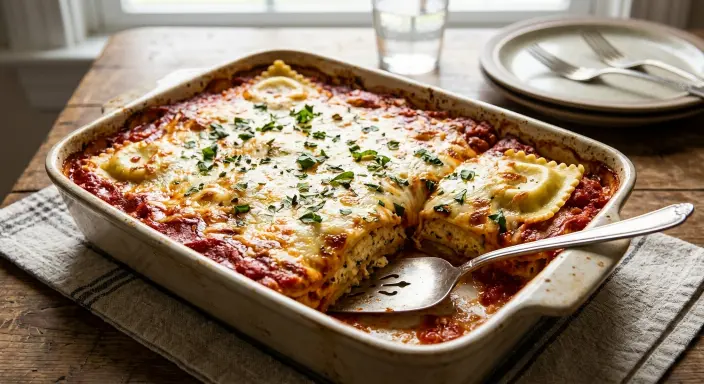 Layered Ravioli Bake: Genius Weeknight Casserole