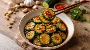 Korean Soy Marinated Cucumber Recipe (Quick & Refreshing)