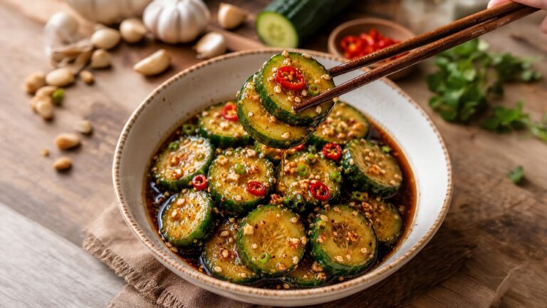 Korean Soy Marinated Cucumber Recipe (Quick & Refreshing)