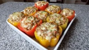 Steakhouse Flavor: Philly Cheesesteak Stuffed Peppers
