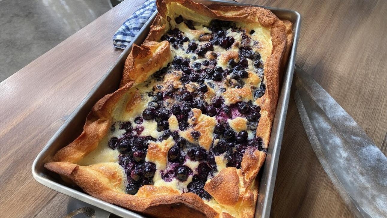 Blueberry Dutch Baby Pancake Recipe