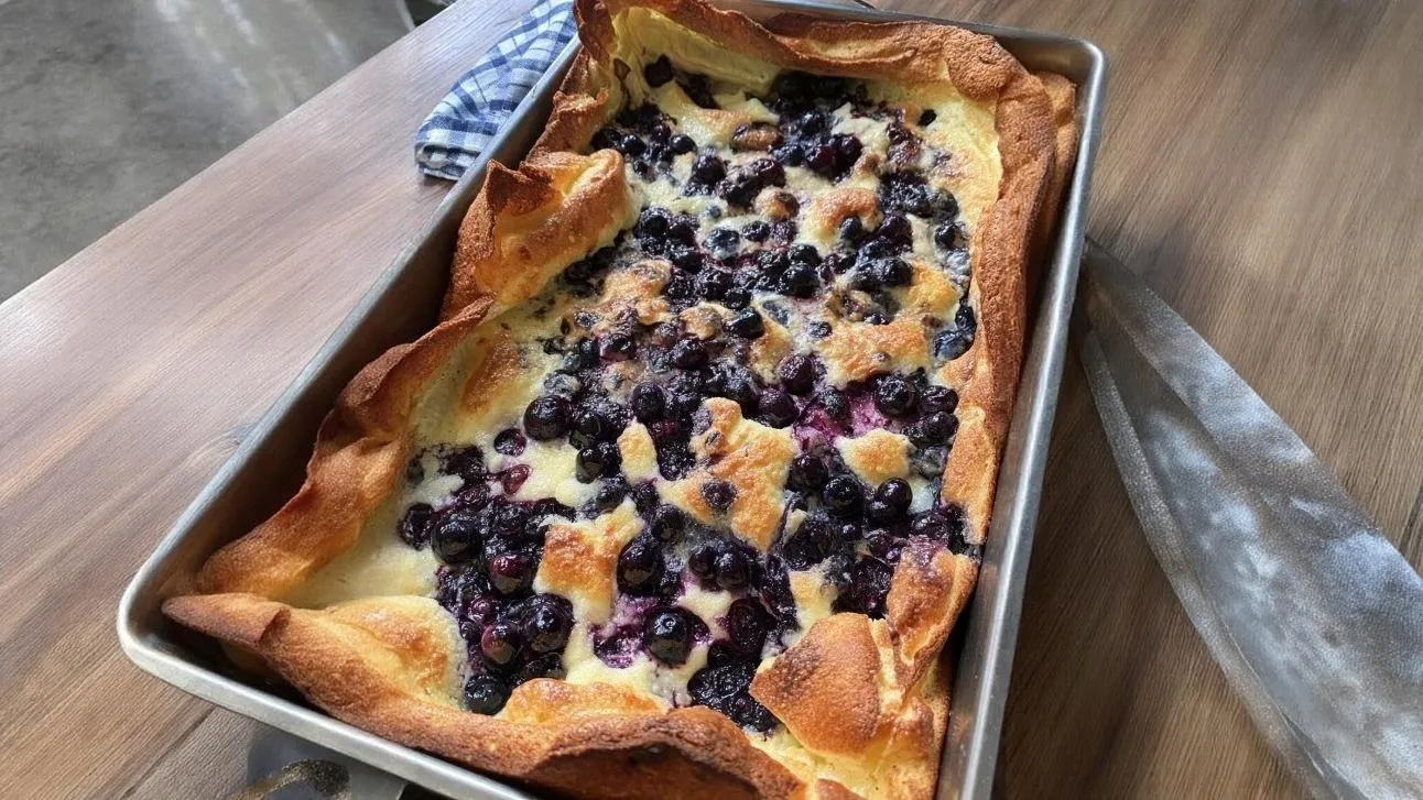 Blueberry Dutch Baby Pancake Recipe