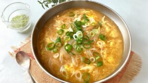 Hawaiian Chicken Long Rice Soup Recipe (Comforting Noodle)