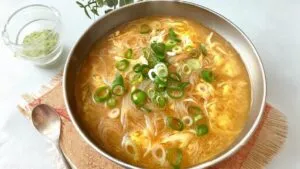 Hawaiian Chicken Long Rice Soup Recipe (Comforting Noodle)