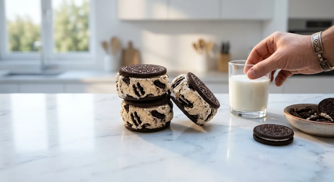Oreo Ice Cream Sandwich Recipe (No-Churn)