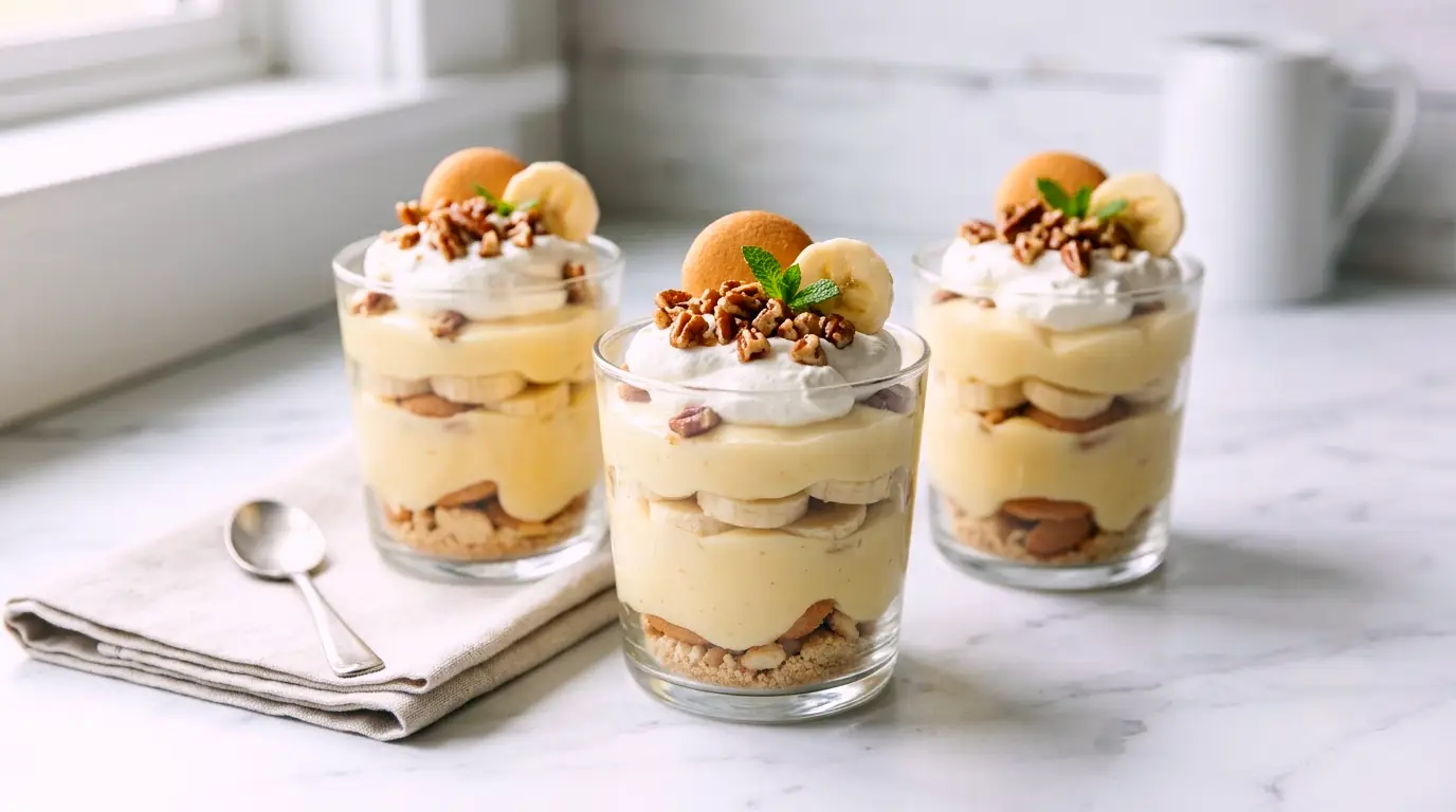 Banana Pudding Cups Recipe (No-Bake Dessert)
