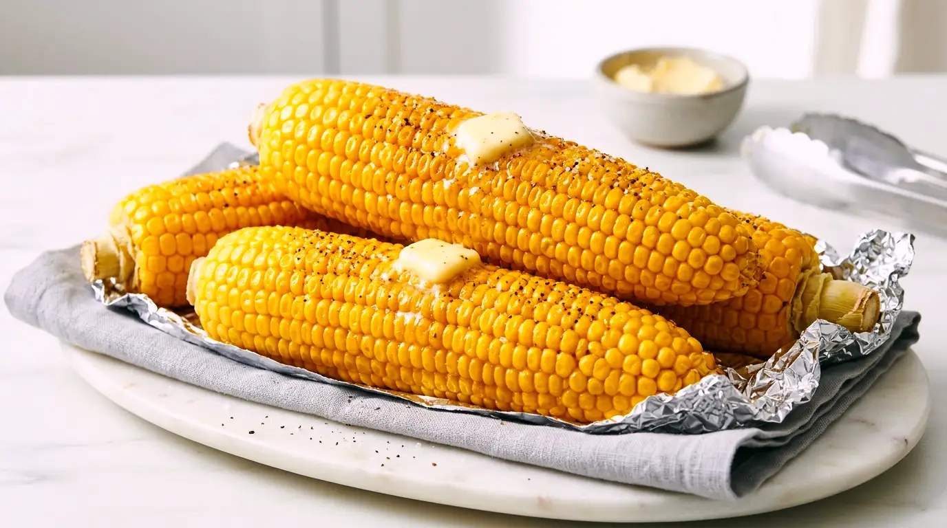 Corn on the Cob Oven Recipe (Perfectly Roasted)