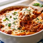 Sausage Pasta Bake Recipe (Creamy & Cheesy)