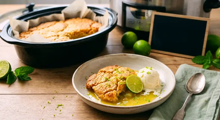 Slow Cooker Key Lime Cobbler