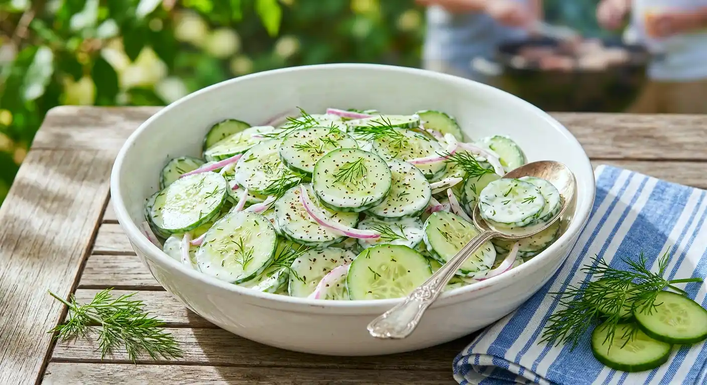 Cool Cucumber and Sour Cream Salad Recipe (Creamy & Fresh)
