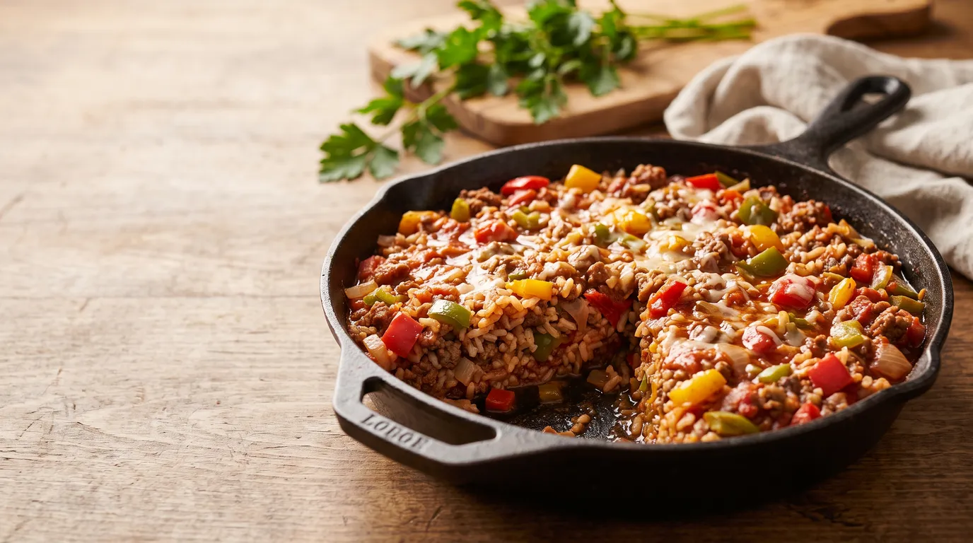 Unstuffed Peppers Recipe (One-Pan Skillet Meal)