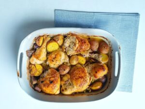 Roasted Lemon Rosemary Chicken Recipe (One-Pan Perfection)