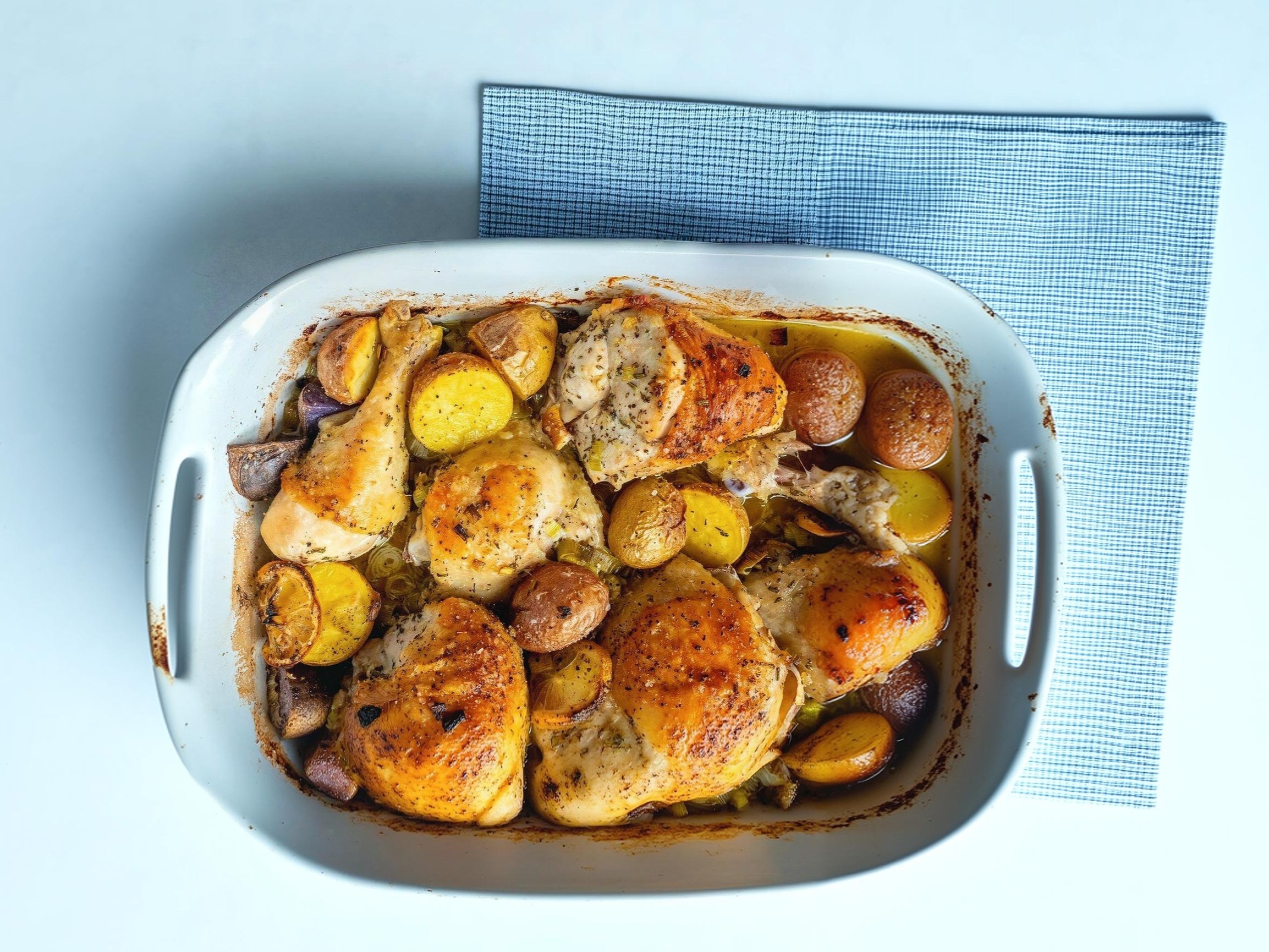 Roasted Lemon Rosemary Chicken Recipe (One-Pan Perfection)