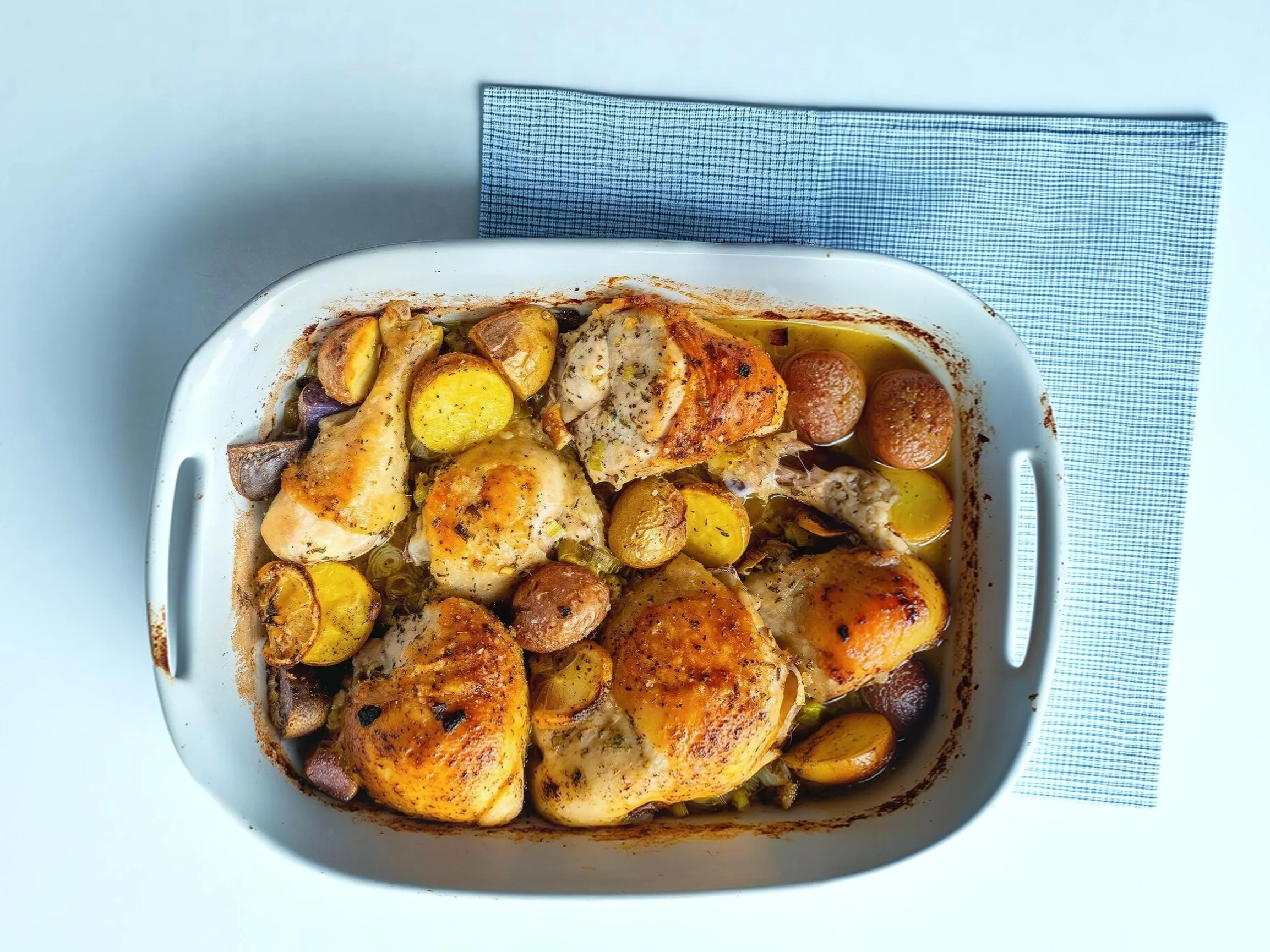Roasted Lemon Rosemary Chicken Recipe (One-Pan Perfection)