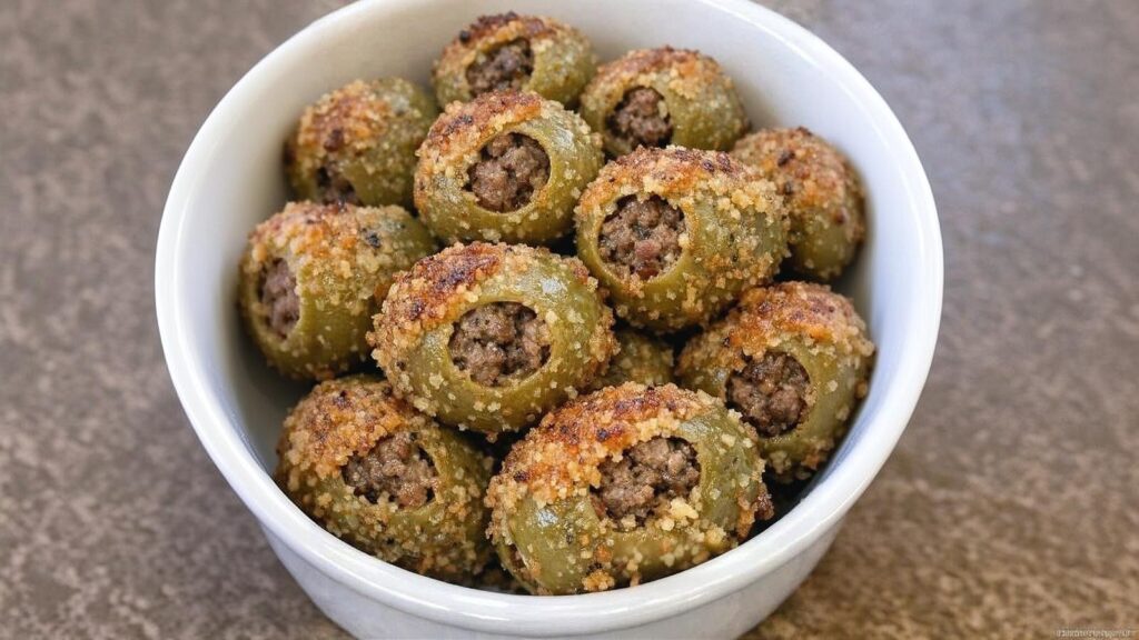 Beef Stuffed Olives Recipe (3-Ingredient Baked)