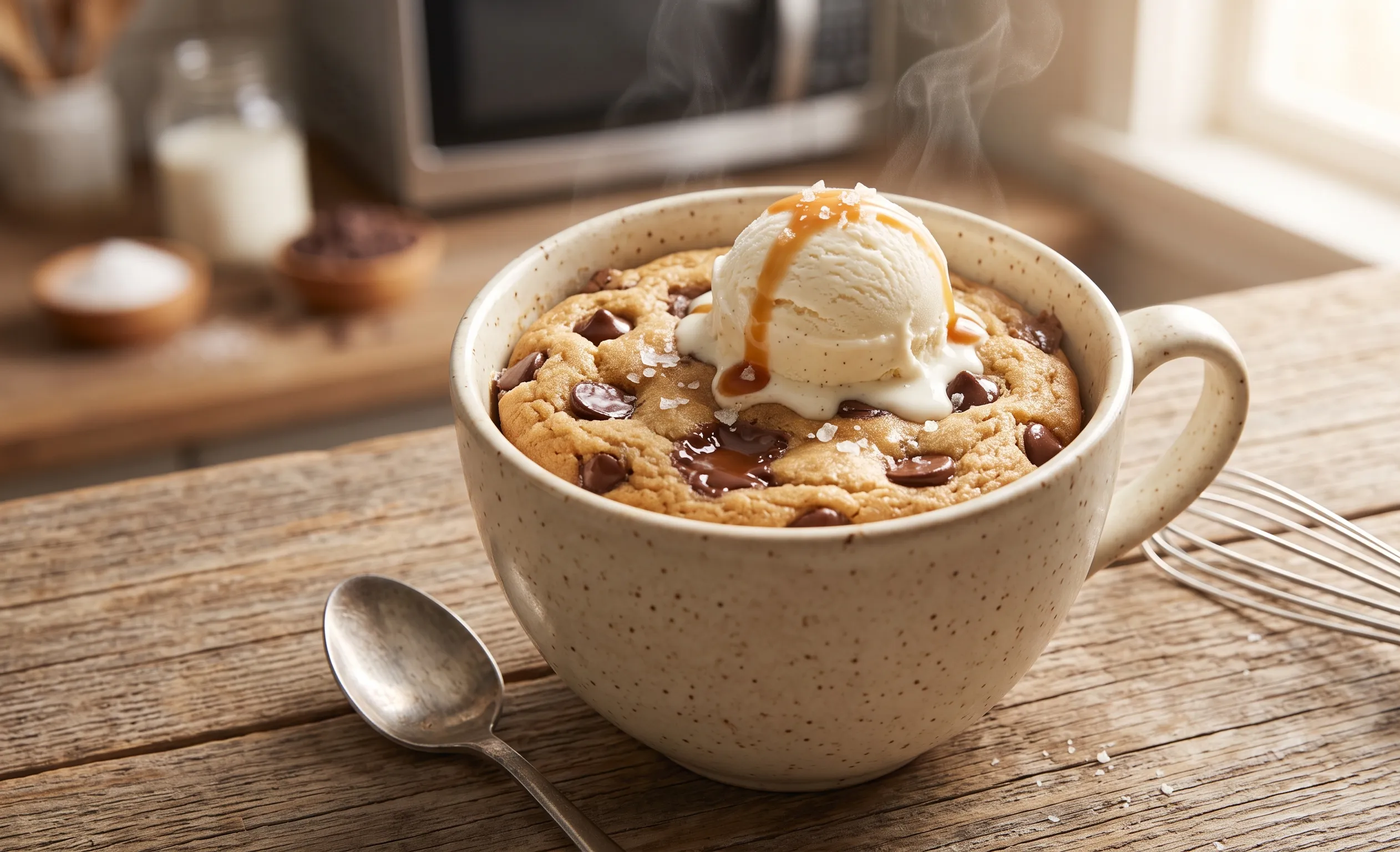 Chocolate Chip Cookie in a Mug Recipe (Quick Microwave)