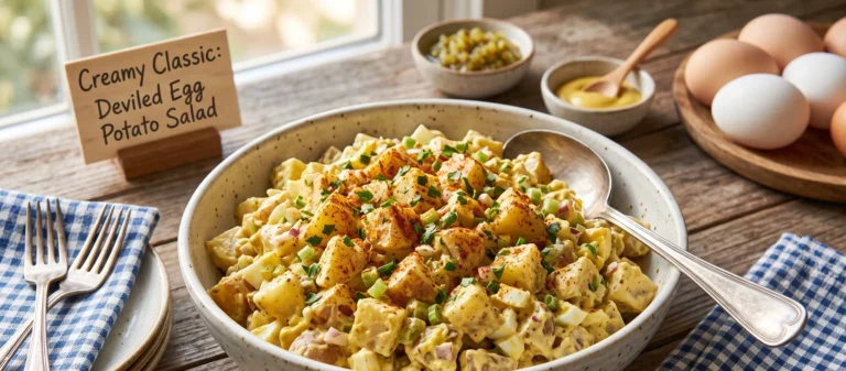 Deviled Egg Potato Salad Recipe (Creamy Classic)