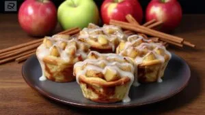 Mini Apple Pie Cups Recipe (Cinnamon Roll Crust)
