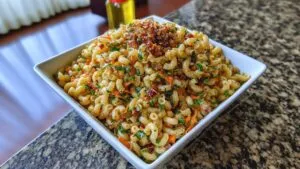 Zesty Italian Macaroni Salad Recipe (Cold Pasta Side)